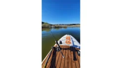 Glide Angler Inflatable Paddle Board -Deals Aqua Kayaks Store opplanet glide angler inflatable paddle board white brown red 11ft x 36in x 6in o2 angl av 13