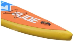 Glide Quest Inflatable Paddle Board -Deals Aqua Kayaks Store opplanet glide quest inflatable paddle board blue orange yellow 12ft 6inx 30in x 6in o2 qest av 4