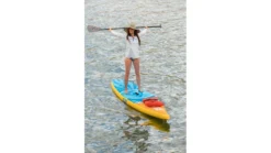 Glide Quest Inflatable Paddle Board -Deals Aqua Kayaks Store opplanet glide quest inflatable paddle board blue orange yellow 12ft 6inx 30in x 6in o2 qest av 9