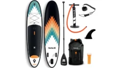 HURLEY Advantage Inflatable Paddle Board Set -Deals Aqua Kayaks Store opplanet hurley advantage inflatable paddle board set 10ft 6in outsider hur 003 main