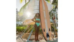 InQRACER Inflatable Stand Up Paddle Board W/Free Premium SUP Accessories & Backpack -Deals Aqua Kayaks Store opplanet inqracer inflatable stand up paddle board w free premium sup accessories backpack wood color medium iqr sup w usage 2